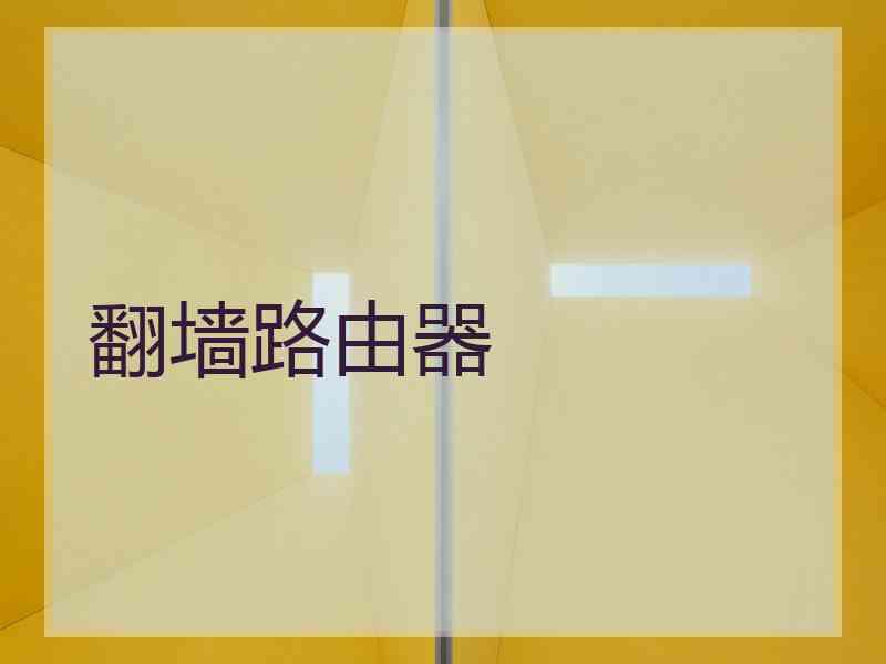 翻墙路由器
