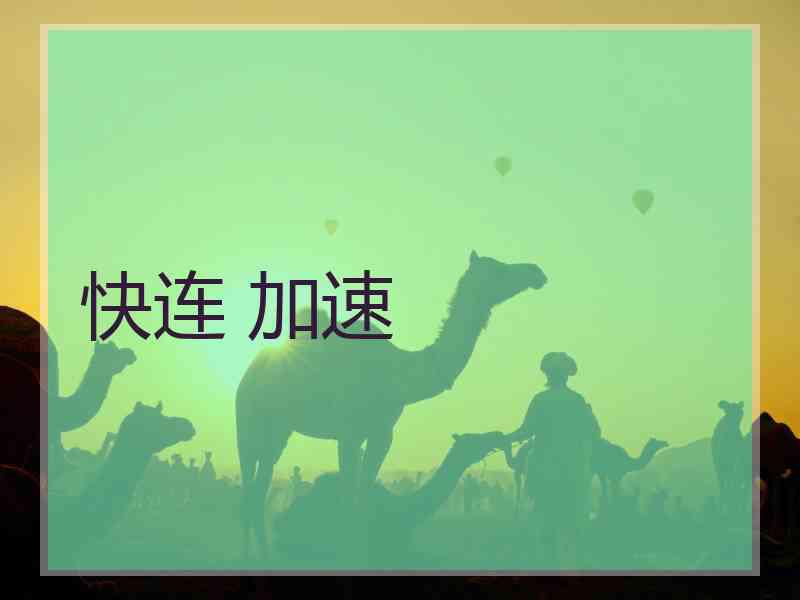 快连 加速